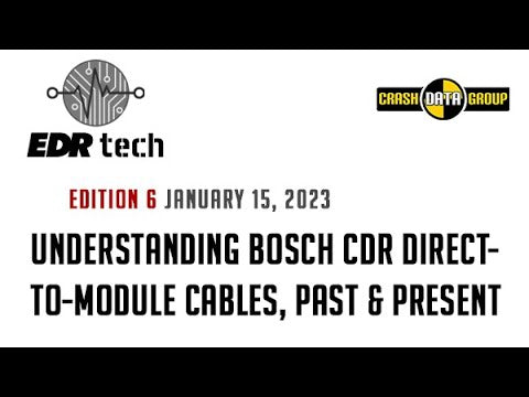 BOSCH 836 ACM Cable. PN 1699200779. Direct-to-module cable for
